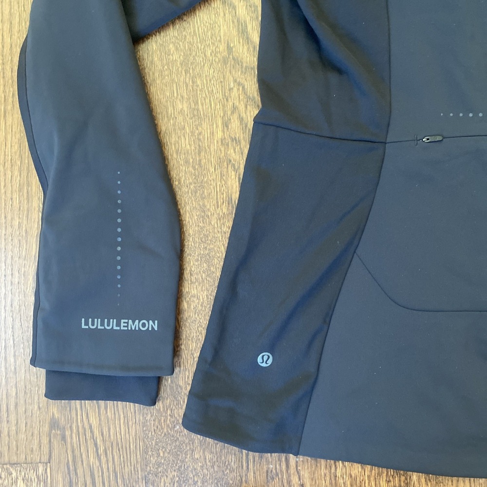 LULULEMON NWT Cross Chill Performance Jacket Black Sz 8 Waterproof Fleece - Picture 3 of 6